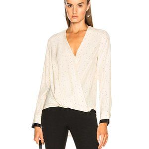 Rag & Bone Victor Silk Off White w/ Print M NWT